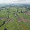 Oblique aerial view of Midlem and Midlem Airfield, looking SW.