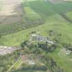 Oblique aerial view of Whitehill House and Whitehill Golf Course, looking SE.