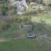 Oblique aerial view of Uttershill Castle, looking WNW.
