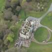 Oblique aerial view of Penicuik House, looking WNW.