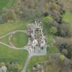 Oblique aerial view of Penicuik House, looking SE.