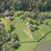 Oblique aerial view of Hawthornden Castle, looking W.