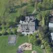 Oblique aerial view of Inch House, looking NW.
