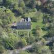 Oblique aerial view of Peffermill House, looking SE.