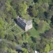 Oblique aerial view of Peffermill House, looking E.