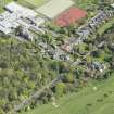 Oblique aerial view of Old Ravelston House, Ravelston House walled garden and the Mary Erskine School, looking ESE.