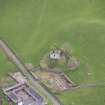 Oblique aerial view of Lag Tower, looking E.