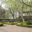 View of garden at Dunbar's Close, 137 Canongate, Edinburgh, from NW.