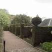 View of garden in Dunbar's Close, 137 Canongate, Edinburgh, from S.