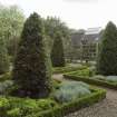 View of garden in Dunbar's Close, 137 Canongate, Edinburgh, from SW.
