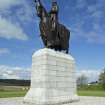 General view of the Robert The Bruce Statue, looking north west.