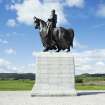 General view of the Robert The Bruce Statue, looking west south west.