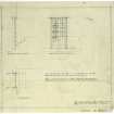 Alterations for Mr Spurway.
Survey sketches and details of doors, windows and mens' wardrobes.
