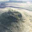 Oblique aerial view of East Lomond Hill fort, looking S.