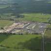 Oblique aerial view of Lochgelly Raceway, looking S.