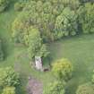 Oblique aerial view of Staneyhill Tower, looking W.