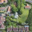 Oblique aerial view of Kirkhill House, looking NE.