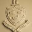 Charter room. Detail of heraldic device.