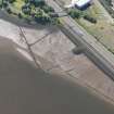 Oblique aerial view of the timber ponds and the traps for Peeler crabs at Kelburn park, looking S.