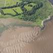 Oblique aerial view of the fish trap, looking SSW.