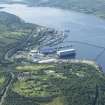 Oblique aerial view of the Clyde Submarine Base, Faslane, looking SW.
