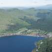 General oblique aerial view of Lochgoilhead, looking NNE.