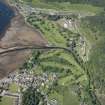 Oblique aerial view of Lochgoilhead and the golf course, looking WSW.