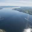 General oblique aerial view of Gourock across the Clyde Estuary, looking E.