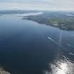 General oblique aerial view of Gourock across the Clyde Estuary, looking E.