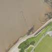 Oblique aerial view of the fish trap, looking SW.