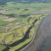Oblique aerial view of Castle Stuart Golf Course, looking SW.