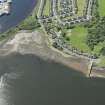 Oblique aerial view of South Kessock Pier and the breakwater, looking S.