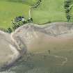 Oblique aerial view of the fish trap and Ferryton Point, looking SSE.