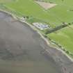 Oblique aerial view of the fish nets, looking NW.