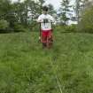 William Wyeth carrying out geophysical survey