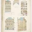British Linen Bank.
Elevations and sections.