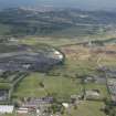 Oblique aerial view of Edinburgh Airport and Edinburgh Tramway, looking NE.