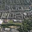 General oblique aerial view of the Fountainbridge and Merchiston areas of Edinburgh, looking SE.