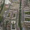 Oblique aerial view of the Union Canal and Fountainbridge, looking ENE.