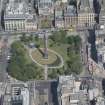 Oblique aerial view of St Andrew Square, 8 St Andrew Square and 21 South St David Street, looking NE.
