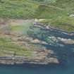 Oblique aerial view of Keills Port, looking SE.