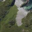 Oblique aerial view of Port na Curaich, Iona, looking S.