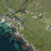 Oblique aerial view of Baile Mor, Iona, looking WSW.