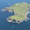 General oblique aerial view of Staffa, looking N.