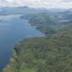 General oblique aerial view of Loch Sunart, looking E.