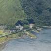 Oblique aerial view of Ballachulish, looking SW.