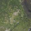 Oblique aerial view of Glenborrodale Castle, looking NNE.
