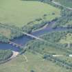 Oblique aerial view of Strath of Orchy, looking N.