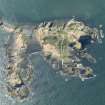Oblique aerial view of Fidra Island, looking W.