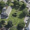 Oblique aerial view of Chapel of Garioch Parish Church, St Mary's Chapel and Old Parish Church, looking E.